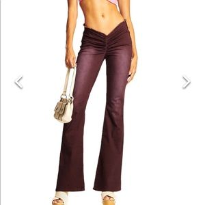 I AM GIA - NEAVAH PANTS - Brown Lace Up